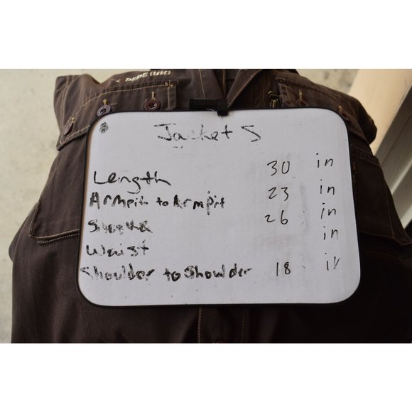 *SOLD Vintage Pepe Jeans London Dark Brown Superior Denim Jacket  Size L/XL - Picture 9 of 9